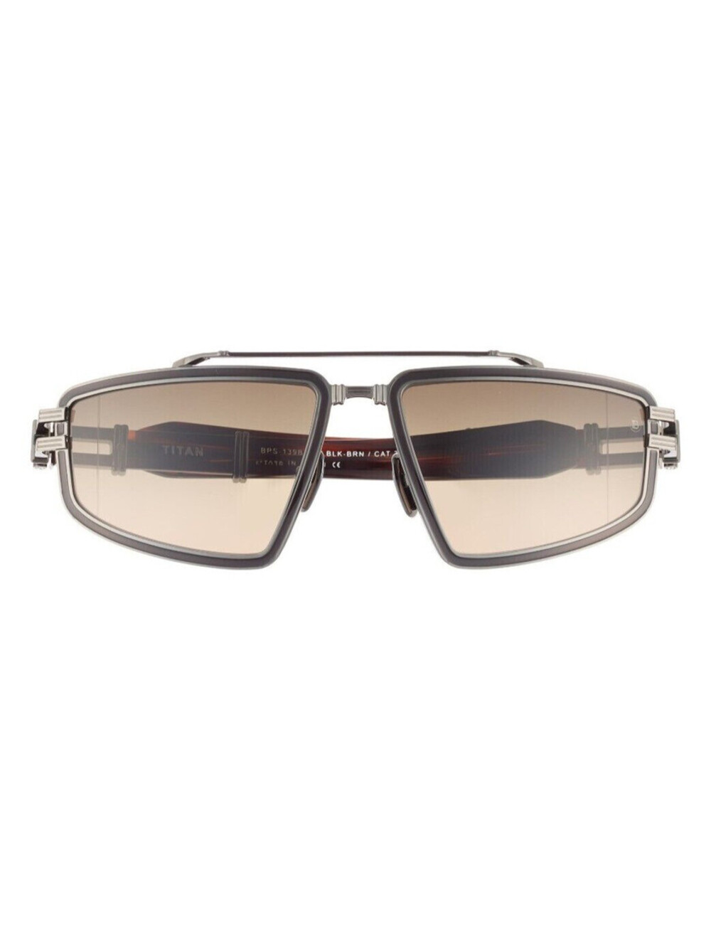 AKONI Balmain Rhodium Brown Titan sunglasses Tortoise Japan Titanium NIB